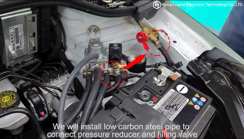 Latest company Cases about 3-4 lắp đặt ống thép carbon thấp để kết nối bộ giảm áp và van nạp