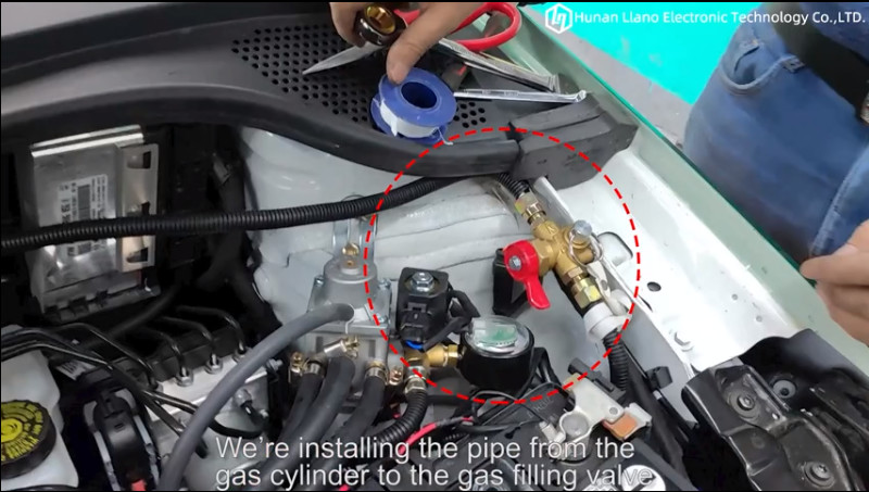 Latest company Cases about 4. Lắp đặt ống dẫn khí bằng thép carbon thấp từ xi lanh khí đến van nạp khí