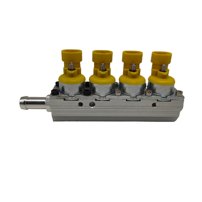 Yellow Silver Rail Injector chuyên nghiệp được thử nghiệm cho xe 4 xi lanh CNG hoặc LPG