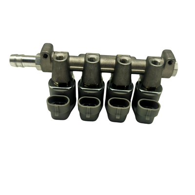 Đường sắt phun LPG CNG 2 Ohm LN-LIG1 màu xám cho 4 đầu phun ô tô xi lanh