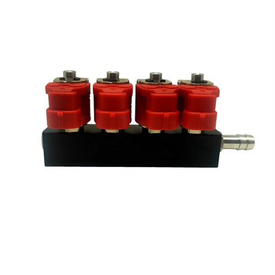Đường ray đầu phun LPG CNG 4 xi lanh LVTK04 cho bộ chuyển đổi CNG / GPL cho tất cả các ô tô