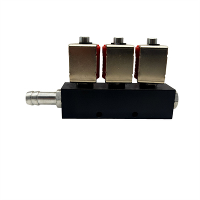 Màu đỏ 2 Ohm / 3 Ohm 3 Xi lanh LN-VTK03 cho đường ray đầu phun chung CNG / LPG