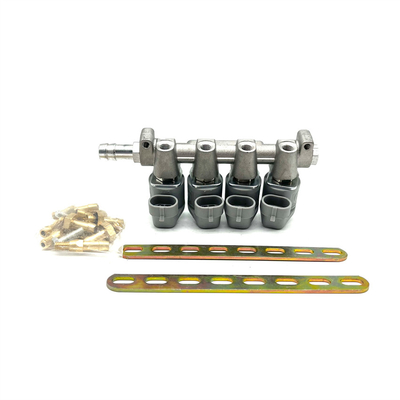 Hệ thống phun nhiên liệu LPG CNG 2 Ohm hoặc 3 Ohm Đường ray phun màu xám cho Autogas