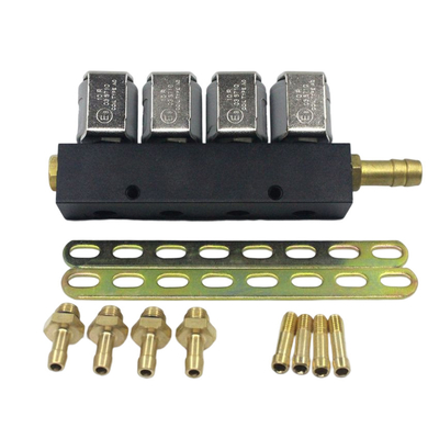 Đường ray đầu phun màu xám LN-LIG1S cho hệ thống tuần tự LPG CNG 167HZ 2 Ohm