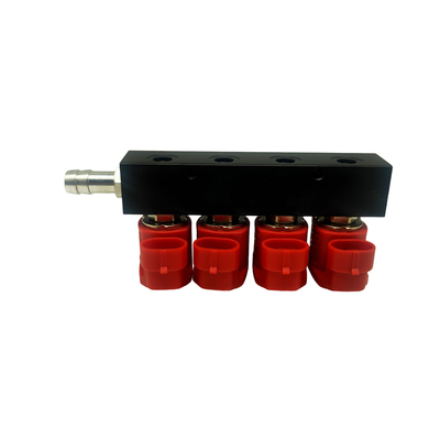 Đường sắt phun hợp kim số xi lanh 4 3 Ohm cho xe CNG hoặc LPG