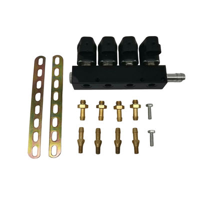 Đồng hợp kim 12V LPG CNG Injector cho xe 4 xi lanh được thử nghiệm chuyên nghiệp 3 Ohm kháng