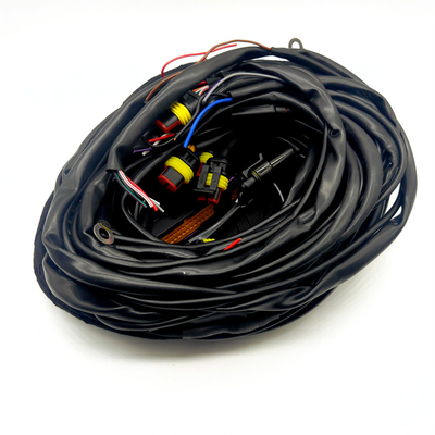 56 Pin ECU dây chuyền dây chuyền với nhiều đầu nối và PVC bảo vệ ống