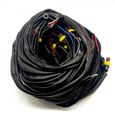 56 Pin ECU dây chuyền dây chuyền với nhiều đầu nối và PVC bảo vệ ống