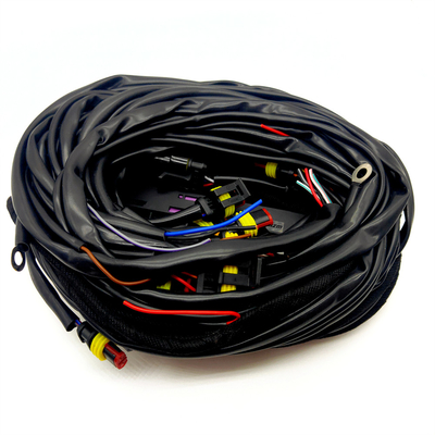 56 Pin ECU dây chuyền dây chuyền với nhiều đầu nối và PVC bảo vệ ống