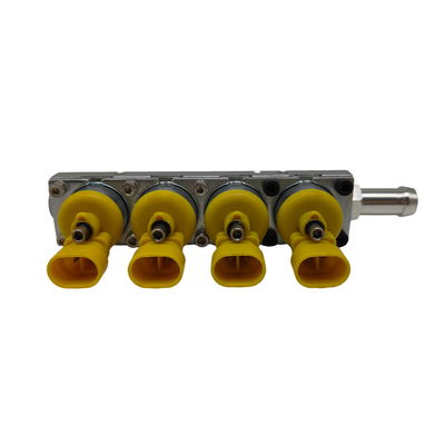 Yellow Silver Rail Injector chuyên nghiệp được thử nghiệm cho xe 4 xi lanh CNG hoặc LPG