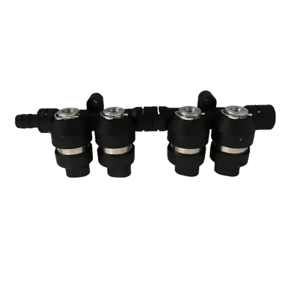 Lắp ráp 4 xi lanh Đường ray phun LPG CNG đen 2Ohm / 3Ohm