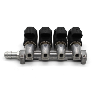 hiệu suất ổn định 2 Ohm LPG CNG Vòi phun Rail 4 Hình trụ for Autogas Car Kits