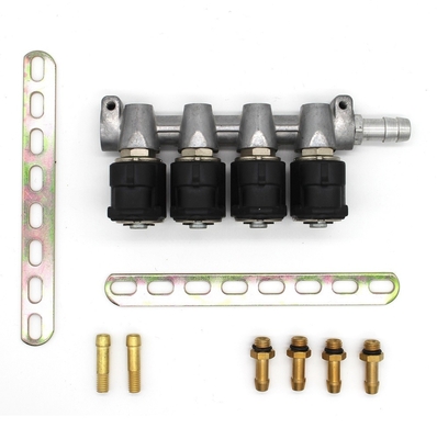 hiệu suất ổn định 2 Ohm LPG CNG Vòi phun Rail 4 Hình trụ for Autogas Car Kits