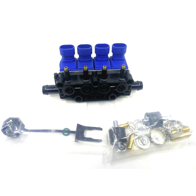 Vòi phun nhiên liệu nhôm 3Ohm CNG Đường ray cho động cơ xi lanh 2/3/4