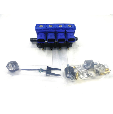 Vòi phun nhiên liệu nhôm 3Ohm CNG Đường ray cho động cơ xi lanh 2/3/4