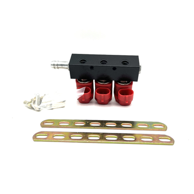 Đường sắt phun nhiên liệu khí đỏ LPG CNG Dễ dàng lắp đặt cho động cơ 3 xi lanh