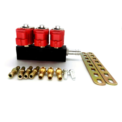 LN-VTK03 3 Cyl LPG CNG Gas Fuel Vòi phun Đường sắt Máy nén khí tự nhiên