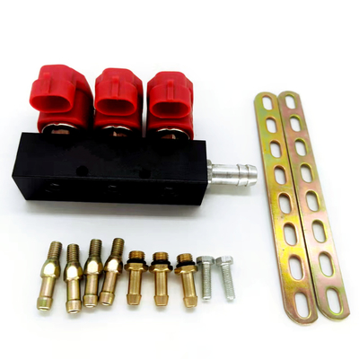 LN-VTK03 3 Cyl LPG CNG Gas Fuel Vòi phun Đường sắt Máy nén khí tự nhiên